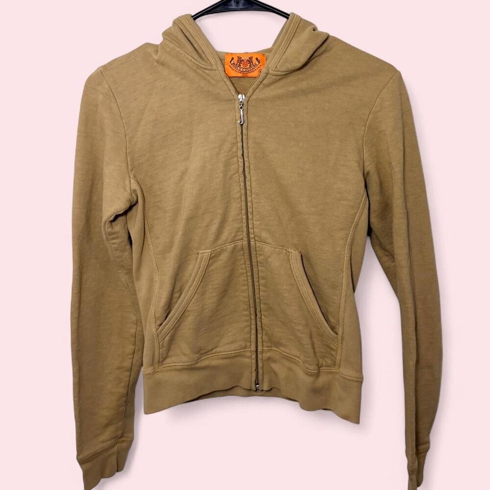 Vintage Juicy Couture Cream Camel Tone Size S Y2k era Made in the USA